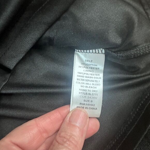 She + Sky Black Metallic Textured Mini Dress Women’s Small Party Cocktail - Picture 5 of 5